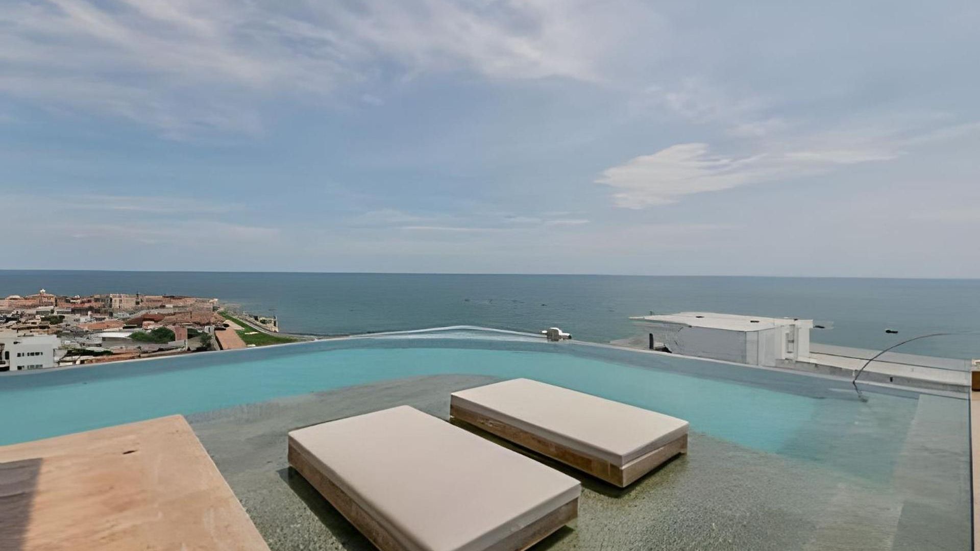 New Panoramic View, Infinite Pool/historic Center Apartamento Cartagena