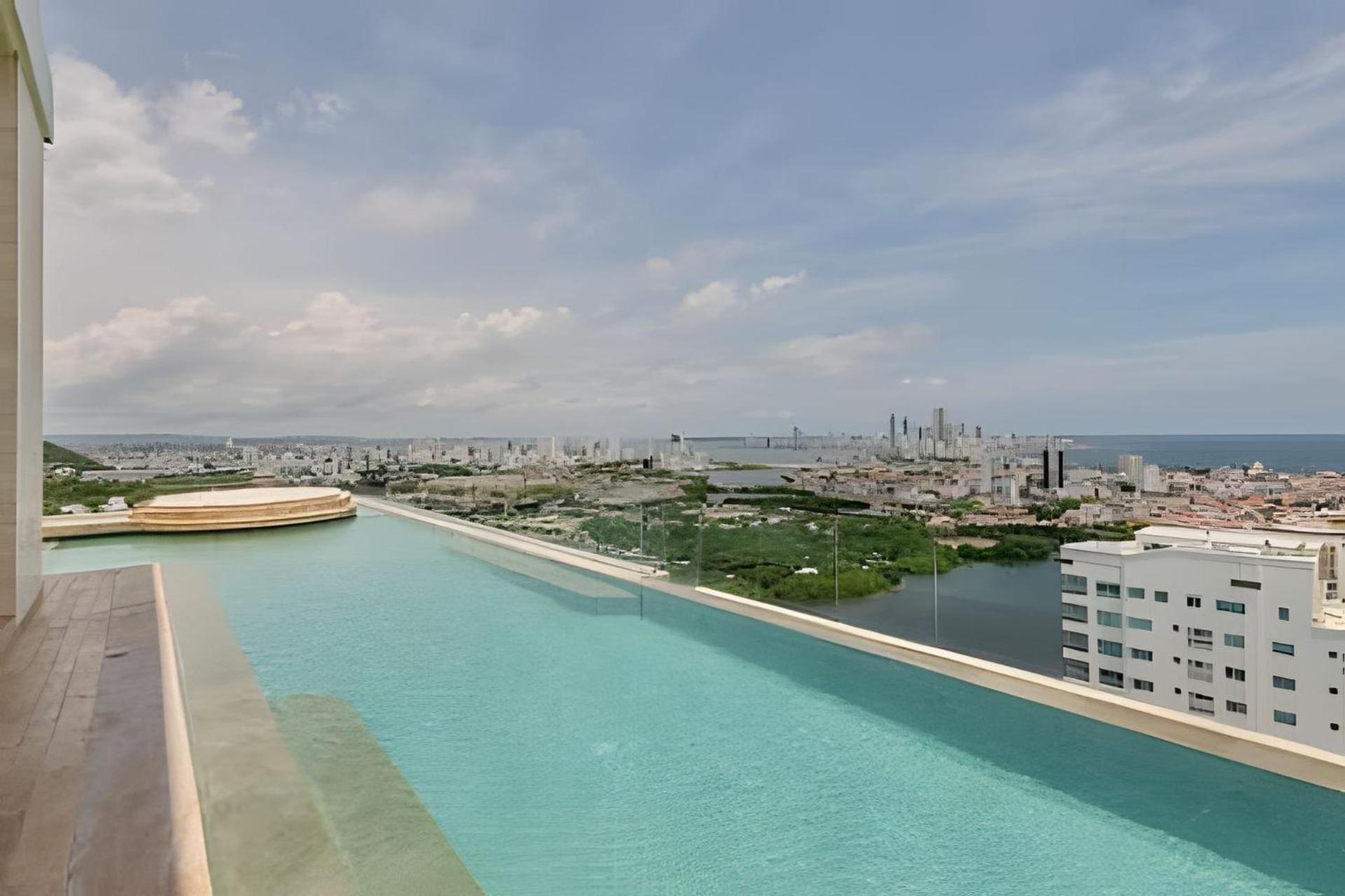 New Panoramic View, Infinite Pool/historic Center Apartamento Cartagena